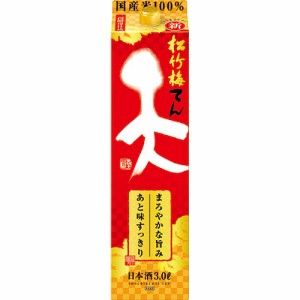 宝酒造 松竹梅 天 3L パック 3000ml×4本 ケース u-yu