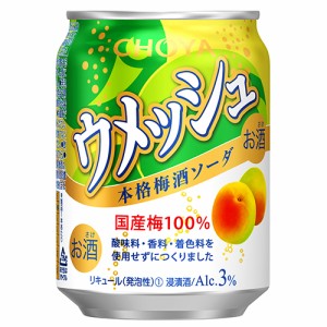 チョーヤ梅酒 ウメッシュ 本格梅酒ソーダ 250ml×24本 チューハイ ケース u-sa