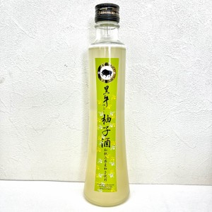 名手酒造 黒牛仕立てゆず酒 300ml×6本 和歌山 u-yu