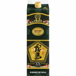 霧島酒造 芋焼酎 黒霧島EX 1.8Lパック 1800ml×6本 ケース 宮崎 u-yu