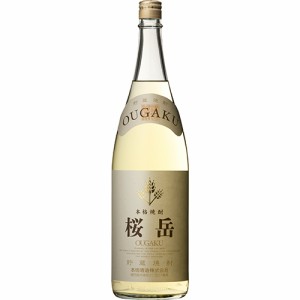 本坊酒造 麦焼酎 桜岳 25度 1.8L 瓶 1800ml×6本 鹿児島 u-yu