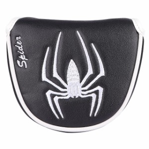 ゴルフヘッドカバー パターカバー マレット用 マグネット開閉　オデッセイ 2ボールに対応　半円spider