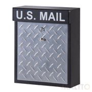 郵便ポスト 郵便受け 幅30×奥行13×高さ37cm スチール製 玄関 エントランス 入口