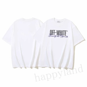 オフホワイト Tシャツ メンズ OFF WHITE 半袖 Tシャツ トップス カットソー ビッグtシャツ メンズTシャツ アウトドア レディース スポー