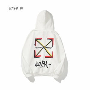 オフホワイト off-white パーカー メンズ レディース ブラック テープアロウ スリム 新品 長袖 オーバーサイズ ロゴ メンズ ファッション