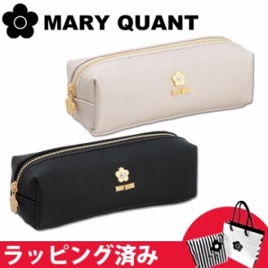 マリークワント マリクワ ポーチ ペンケース 筆箱 文房具 スクエアペンケース ギフト レディース サフィアーノパール MARY QUANT