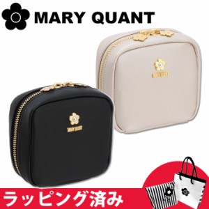 マリークワント マリクワ ポーチ 化粧ポーチ キューボイドポーチミニ ギフト レディース サフィアーノパール MARY QUANT