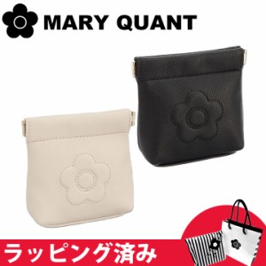 マリークワント マリクワ ポーチ 化粧ポーチ バネクチポーチ ギフト レディース シュリンクデイジーエンボス MARY QUANT