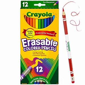 クレヨラ 消せる色えんぴつ 12色 色鮮やか 消しゴム付き色鉛筆 684412 正規品