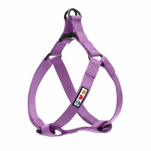 ラージ_ランタンパープル Pawtitas Solid Harness L Orchid ペット用ソリッドカラー・ステップインドッグハーネス、またはベストハーネス