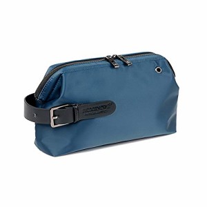 X1537-青 [Whatna] ボックス型 ミクラッチ バッグ メンズ バッグ セカンドバッグ 小きめ ipadmini収納可イヤホン穴付き 化粧かばん 手持