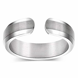 TypeC-銀色 Rockyu 指輪 メンズ おしゃれ リング フリーサイズ シルバー指輪 セット 4色 ブラック 磁気指輪 磁場のバランスを取る指輪 静