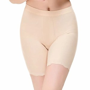 ベージュ 一枚入り_XL [Eilama] 「一枚入り」ペチコート ペチパンツ ショートパンツ インナーパンツ レデイース 下着 ルームウェア 部屋