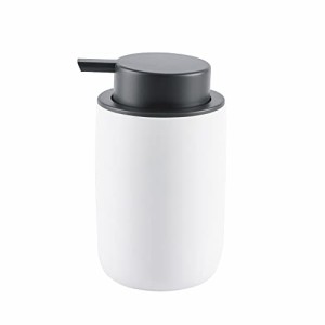 ストレートタイプ_ホワイトコップ-ブラックポンプ ltifxes ソープディスペンサー 液体 手動 詰め替えボトル おしゃれ 洗剤 ボトル 容器 