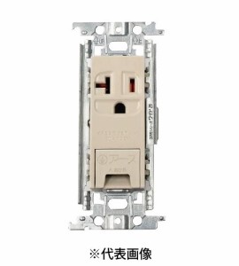 パナソニック WTF19313FK 15A・20A兼用埋込アースターミナル付接地コンセント 金属枠付 20A 125V AC 色 ベージュ