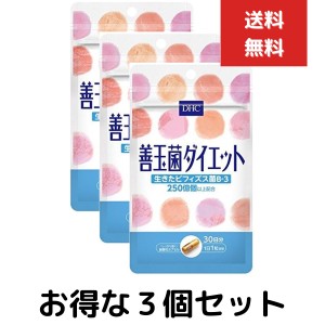 DHC 善玉菌ダイエット 30日分 30粒　３個セット ディーエイチシー サプリメント ビフィズス菌 ラクチュロース 健康食品 粒タイプ