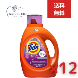 タイド リキッド +ファブリーズ スプリング リニューアル 2720ml 12個セット　洗濯洗剤 海外洗剤 ランドリー（2.72L 衣類用洗剤 大容量 