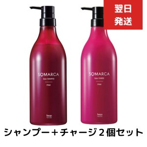 ２個セット ホーユー ソマルカ カラーシャンプー ピンク 770ml ＋　カラーチャージ　750ml カラー シャンプー 業務用　染まる 業務用 大