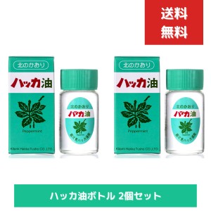 ハッカ通商 ハッカ油 ２０ｍl　２個セット　ミント ミントスプレー アロマ 天然 花粉症対策 花粉症 アロマオイル ボトル マスクアロマ 花