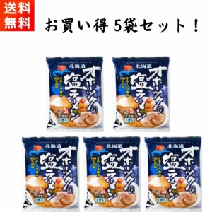 オホーツクの塩ラーメン 5袋セット 手軽に話題の味を インスタント 乾麺 袋麺