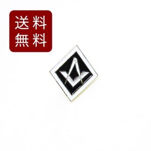 フリーメイソン ピンバッジ ピンズ コンパス 定規 1.1cm X 1.9cm 送料無料