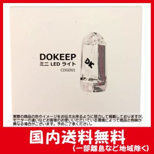 DOKEEP 超ミニ LEDライト 超軽量 11g USB充電式  高輝度  3モード 250ルーメン ポケットライト 防水  点灯3~50時間 (6000K+レッド)