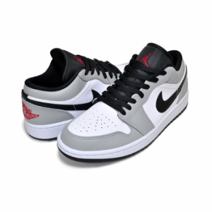 【先着特典】【送料無料】NIKE AIR JORDAN 1 LOW lt smoke grey/gym red-white 553558-030 ライトスモーク グレー ホワイト レッド スニ