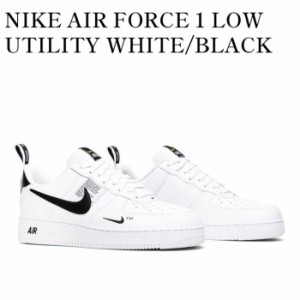 【TIME SALE】【送料無料】NIKE AIR FORCE 1 LOW UTILITY WHITE/BLACK ナイキ エアフォース ロー ユーティリティ ホワイト/ブラック AJ77