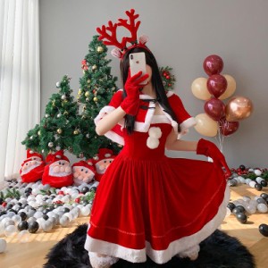 サンタ コスプレ クリスマス 衣装 レディース コスチューム 仮装 ワンピース サンタコス トップス スカート