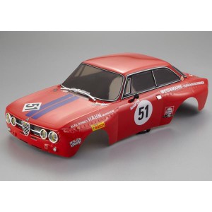 Killerbody 1/10 アルファロメオ (Alfa Romeo 2000 GTAm) フィニッシュドボディ (デカール&プラパーツ&ライトバケット装着済み)  48251