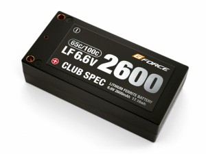 G-FORCE CLUB SPEC LiFe 6.6V 2600mAh リチウムフェライトバッテリー GFG102