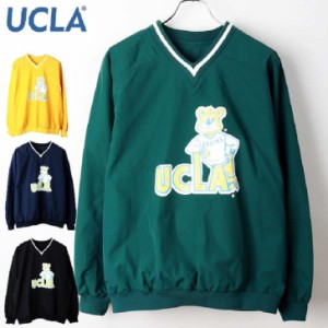 【UCLA】 ユーシーエルエー プルオーバー Vネック カレッジ ロゴ キャラクター メンズ レディース ユニセックス オーバーサイズ ビックシ