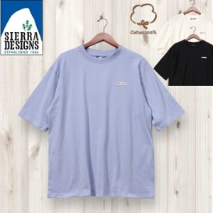 【SIERRA DESIGNS】  sierra designs シェラデザイン Tシャツ ベーシック 半袖 オーバーサイズ ロゴネーム アウトドア ストリート メンズ