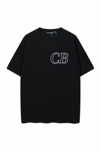 Cole Buxtonシンプルアルファベットロゴ刺繍半袖Tシャツ