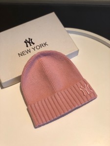 Mlb-ny ウール ニット帽、豪華で暖かい