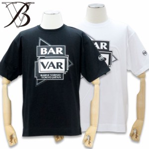 バーニヴァーノ プリント BV NEWロゴ 半袖 Tシャツ L サイズ 白 01 黒 09 BARNI VARNO BAW-NTH5044-L ホワイト ブラック Tee