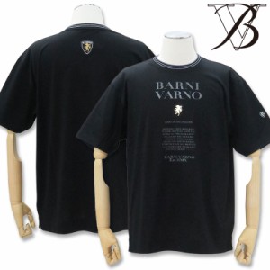 バーニヴァーノ BVロゴ＆ユニコーン プリント 半袖 Tシャツ L サイズ 黒 09 BARNI VARNOBAW-NTH5038 ブラック Tee