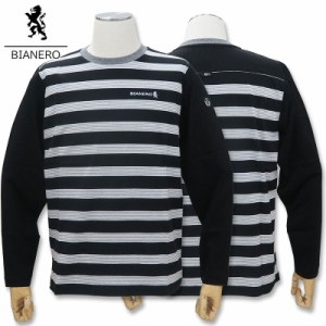 ビアネロ 長袖Tシャツ ボーダー柄 48サイズ L 240-5172-17 春夏 SS BIANERO 新作