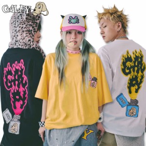 ガルフィー GALFY GAL 着火 FIRE Tee 142063 半袖Tシャツ #10 WHITE #20 BLACK #60 YELLOW L XL ヤンキー TGC ライター