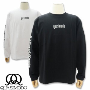 カジモド  長袖 Tシャツ XLサイズ qm-A21-008 白 黒 ブラック ホワイト  QUASIMODO