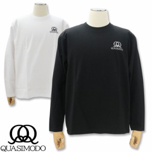 カジモド  長袖 Tシャツ XLサイズ qm-A21-006 白 黒 ブラック ホワイト  QUASIMODO