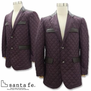サンタフェ  キルティングジャケット LLサイズ Mサイズ 46405-088 50 46 紫 santafe 中綿 パープル 千鳥格子 セレカジ