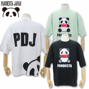 パンディエスタ スイカパンダ 刺しゅう入り 半袖Tシャツ 554107 L XL PANDIESTA JAPAN メンズ レディース