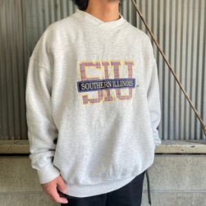 90年代 CRABLE SPORTSWEAR カレッジロゴ ワッペン 刺繍 スウェット メンズXL相当 【古着】【中古】