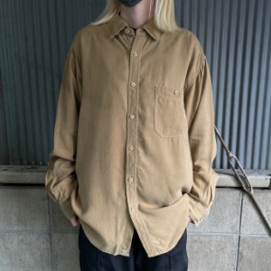 Tommy Bahama トミーバハマ 無地 テンセル 長袖シャツ メンズM 【古着】【中古】