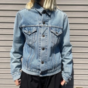 90年代 チュニジア製 Levi's ユーロリーバイス デニムジャケット ガールズL レディースS-M相当 【古着】【中古】