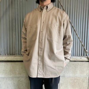 90年代 OLD GAP オールドギャップ 無地 コットン 長袖シャツ メンズL 【古着】【中古】