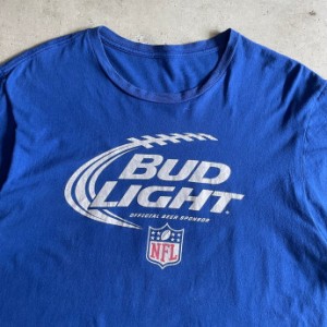 BUD LIGHT NFL バドライトビール 企業ロゴ プリントTシャツ メンズXL相当 【古着】【中古】