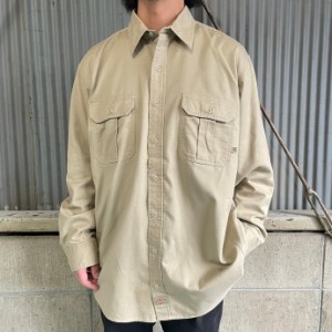 Dickies ディッキーズ 長袖 ワークシャツ メンズXL 【古着】【中古】