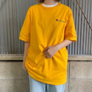 Champion チャンピオン ワンポイントロゴ刺繍 Tシャツ メンズXL 【古着】【中古】